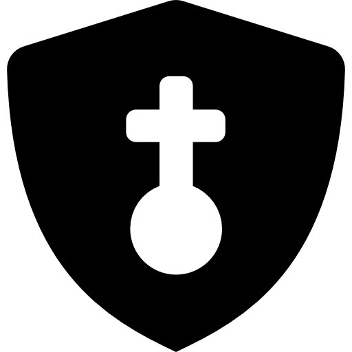 Shield with cross